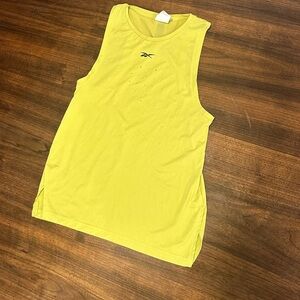 Reebok Yellow Athletic Tank Top xxs
